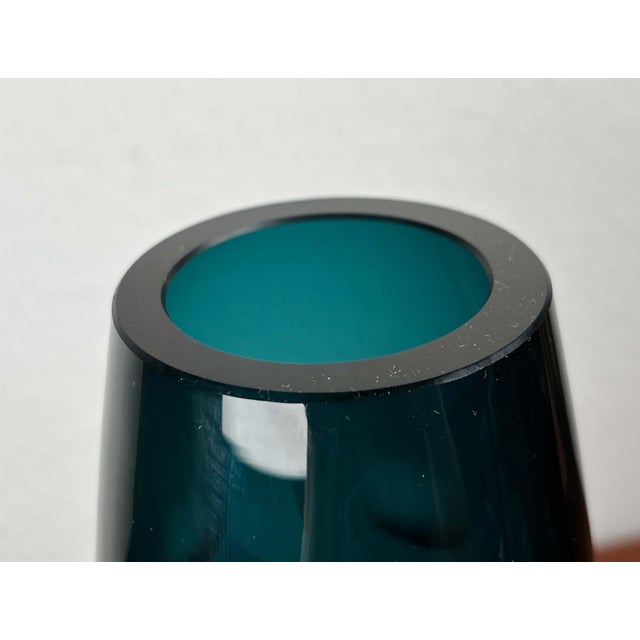 Mid-Century German Glass Vase from Karl Friedrich Glas, 1960s For Sale - Image 15 of 17