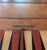 Mid 20th Century Ethan Allen Hollywood Regency Inlaid Leather Game Table With Cane-Cut Legs For Sale - Image 14 of 14