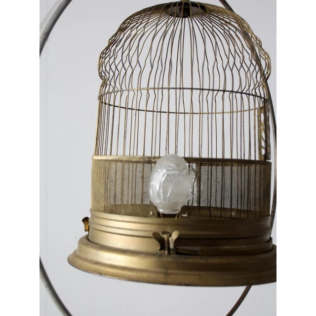 Antique Crown Bird Cage With Stand Chairish