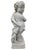 Vintage Garden Cherub Statue Holding Floral Garland For Sale - Image 4 of 8