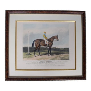 Little Wonder, Winner of the Derby Stakes at Epsom 1840 Aquatint by Charles Hancock For Sale