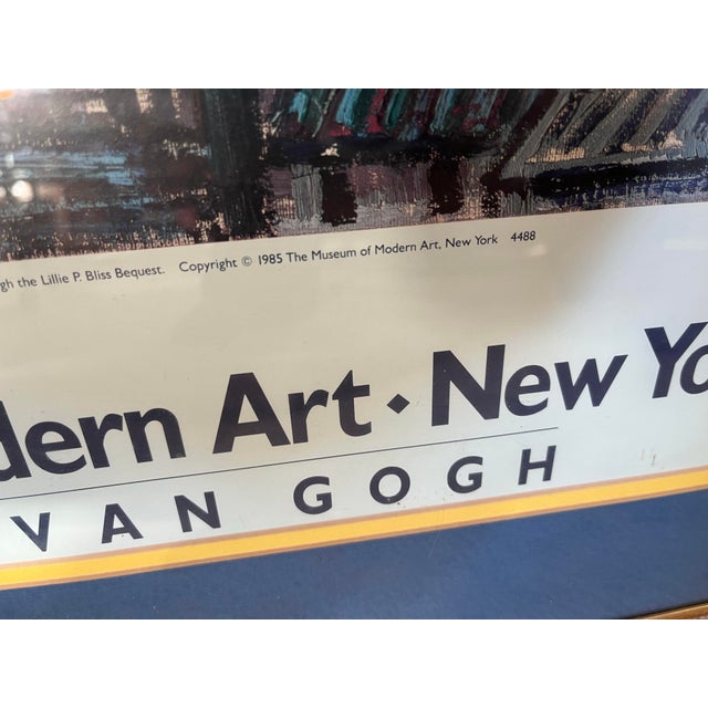 Rare Moma Vincent Van Gogh 1085 Exhibition Poster - Double Matted and Framed For Sale - Image 4 of 8