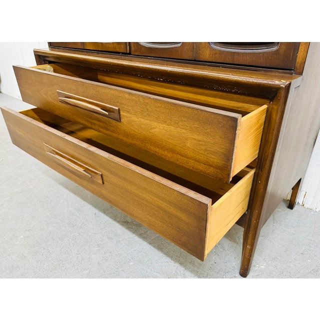 MidCentury Modern Broyhill Emphasis Walnut Gentleman’s Chest Chairish