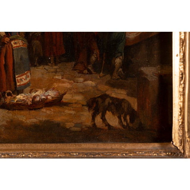 Mid 19th Century François Bonnet, Street Scene Beneath an Archway, 1848, Oil on Canvas For Sale - Image 5 of 17