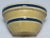 This is a very nice small size antique Yellow Ware - Yelloware Pottery Kitchen Mixing Bowl. Most likely American in...