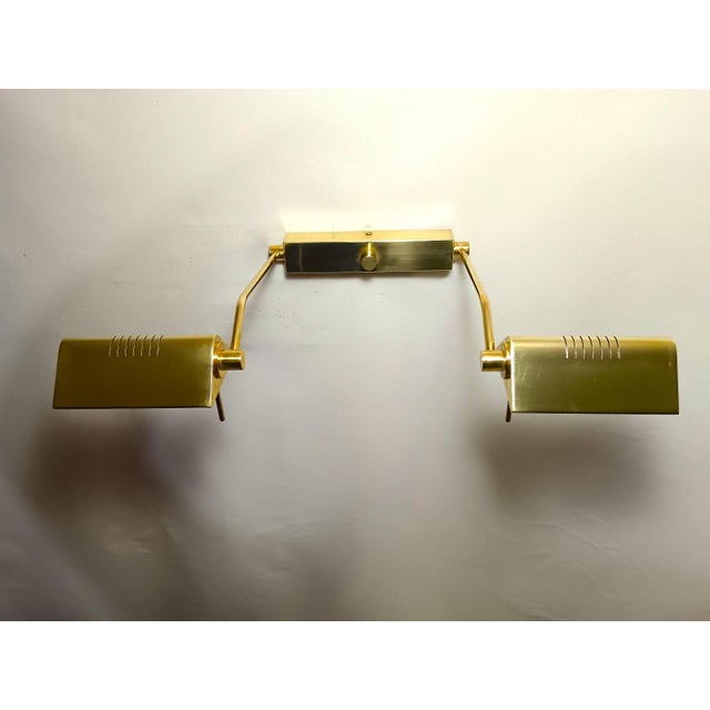 Mid-Century Dual Articulated Brass Sconce from Luci Italia, 1980s For Sale - Image 6 of 17