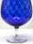 Glass Large Italian Optical Glass in Cobalt Blue, 1960 For Sale - Image 7 of 9