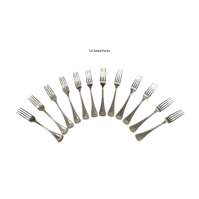 Late 19th Century 114 Piece Set of Rosmüller & Comp. 800 Silver Flatware Set, Pforzheim, Germany For Sale - Image 13 of 18