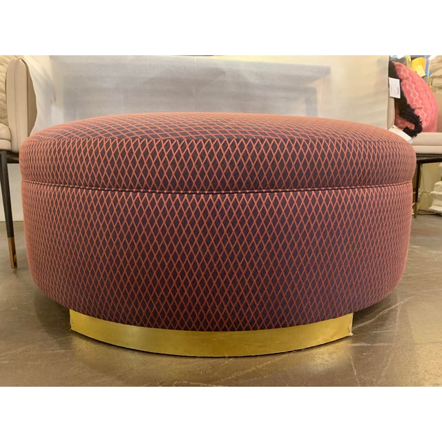 Drexel Heritage Drexel Heritage Ottoman by Jo Sampson For Sale - Image 4 of 4