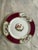 Art Deco 1950s Myott Chelsea Bird Dinner Plates 10 5/8” Burgundy Transferware England - Set of Three (3) For Sale - Image 3 of 8
