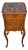 19th Century French Bedside Walnut Cabinet Marble Top Insert Marble. For Sale