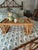 Gorgeous vintage bed tray. Center piece lifts put for easy cleaning. Gorgeous piece .