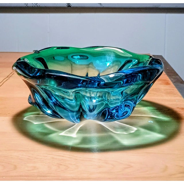 1960s 1960s Barbini Murano Attributed Art Glass Decorative Bowl Ashtray For Sale - Image 5 of 8