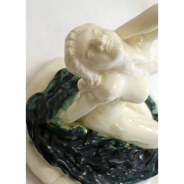 Mid-Century Nude Bather Sculpture in Ceramic For Sale - Image 9 of 13
