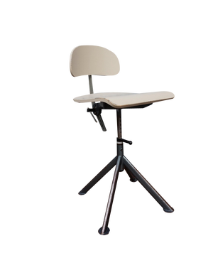 Swedish Industrial Architect Work Desk Chair by John Odelberg & Anders Olsen, 1940s