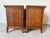 1970s Mid-Century Burl Wood Three-Drawer Nightstands – Pair For Sale - Image 10 of 13