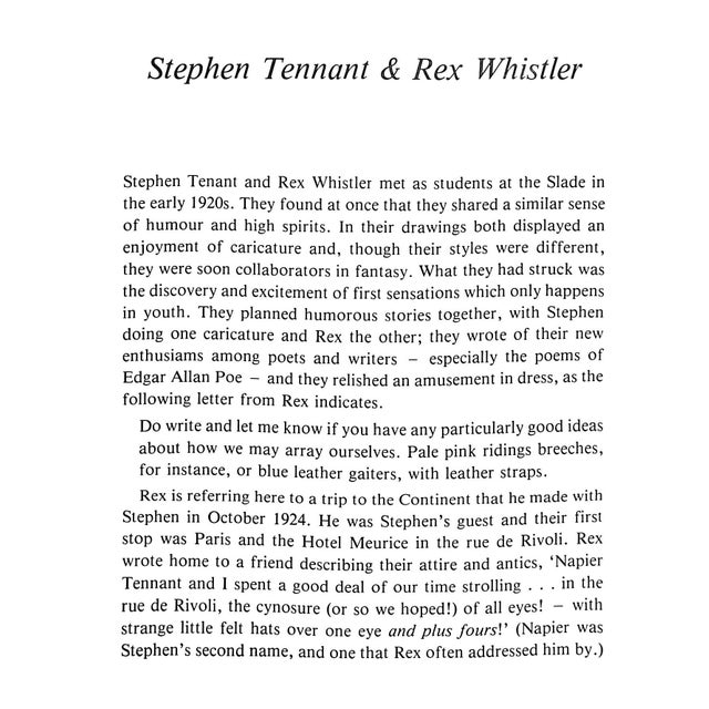 Mid 20th Century Rex Whistler, Stephen Tennant and Their Two Semi-Circles Catalogue For Sale - Image 5 of 9