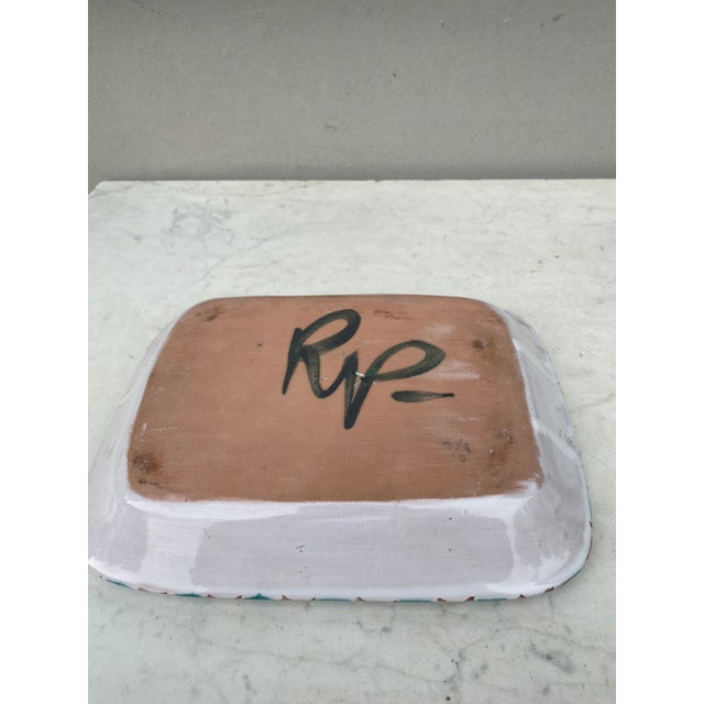 1950s Mid-Century French Ceramic Fish Dish Robert Picault Vallauris For Sale - Image 5 of 7