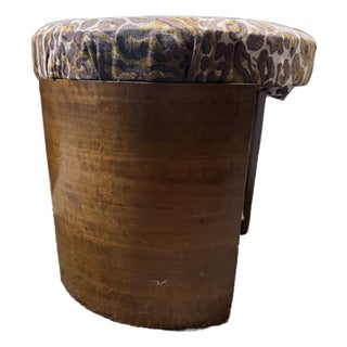 Vintage Mid-Century Art Deco Waterfall Vanity Stool For Sale