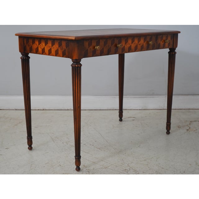 Theodore Alexander Mahogany Leather Desk & Chair For Sale - Image 9 of 18