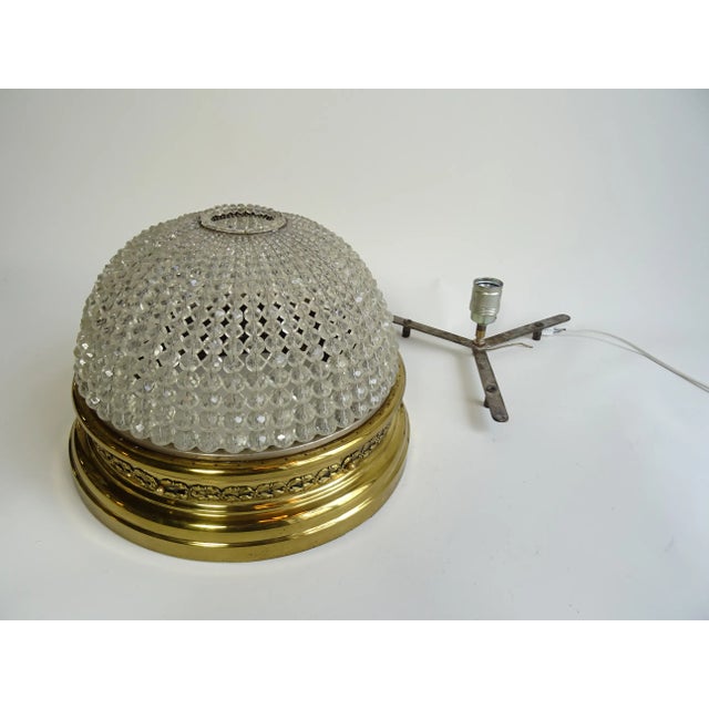 French Plafoniére Ceiling Light in Brass, 1890s For Sale - Image 9 of 10