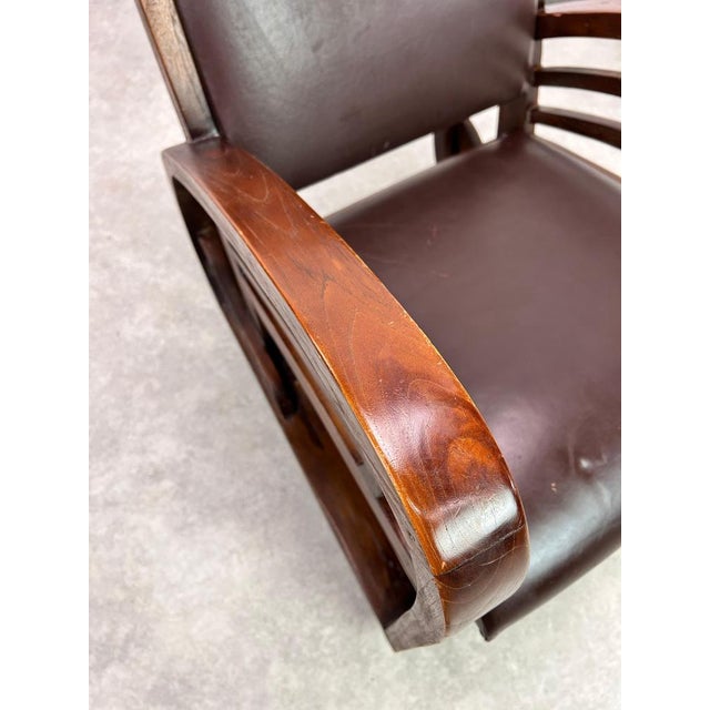 French Art Deco Lounge Chair, 1940s For Sale - Image 9 of 12
