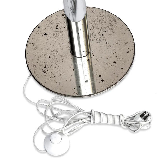 1970s 1970s Italian Brass & Chrome Torchiere Floor Lamp For Sale - Image 5 of 5