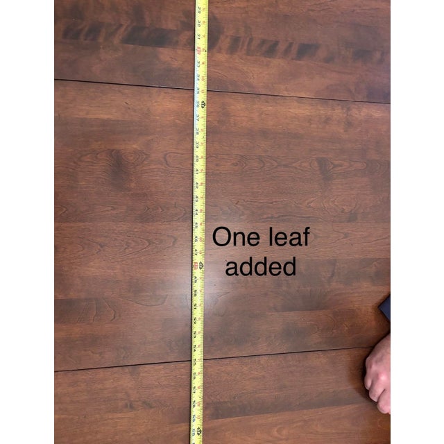 Stickley (Nichols and Stone) Antigua Table and Six Chairs With Two Leaves Set For Sale - Image 12 of 12