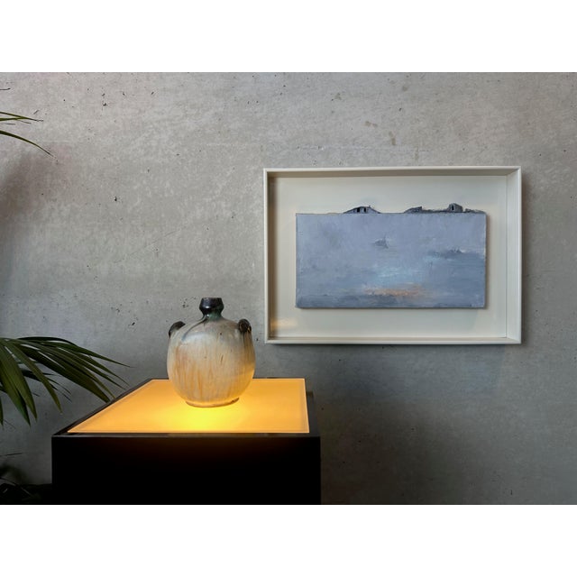 Willy Biron (1917–1980), Poterie Biron, Bouffioulx/Châtelet, Belgium – Small sculptural stoneware vase, presumably...