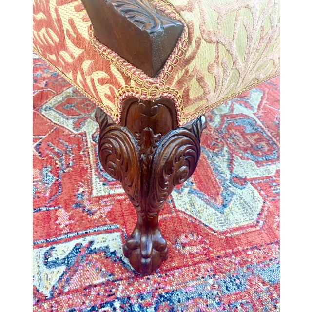 English Chippendale Style Accent Chair For Sale - Image 4 of 12