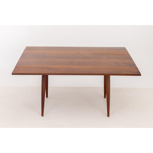 George Nakashima Walnut Drop Leaf Table, 1962 For Sale - Image 9 of 13