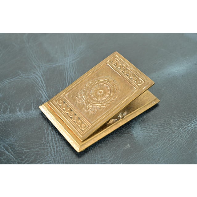 Tiffany Studios New York Adam Pattern Bronze Doré Large Paper Clip For Sale - Image 11 of 11