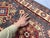 Charcoal Gray and Cream Kazak-Style Wool Runner Rug, 2'7" X 13'1" For Sale - Image 10 of 16