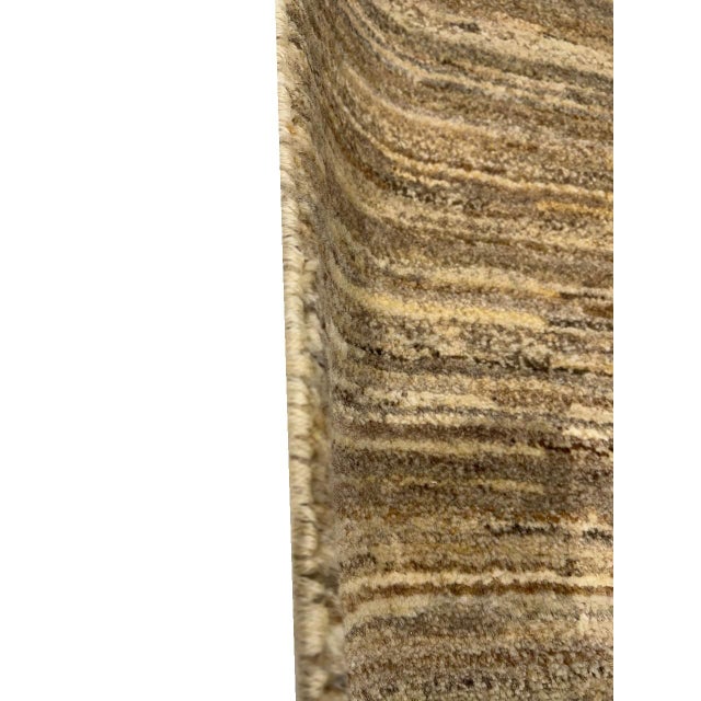 Beige Pasargad DC Fine Hand Knotted Gabbeh Runner Rug For Sale - Image 8 of 8
