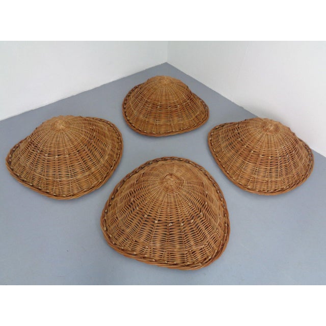 Mid-Century Bamboo Chairs attributed to Janine Abraham and Dirk Jan Rol, France, Set of 4 For Sale - Image 9 of 17