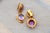 18 Karat Gold Earrings with Reliefs, Set of 2 For Sale - Image 4 of 7
