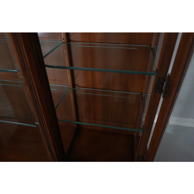 Wood Karges French Louis XV Walnut China Cabinet For Sale - Image 7 of 18