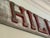 Vintage Rustic Hand-Carved “j.w. Hillard” Architectural Wood Name Sign For Sale - Image 4 of 5