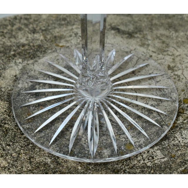 Glass Vintage American Brilliant Cut Glass Tall Compote For Sale - Image 7 of 12