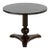 Swedish Grace Dark-Stained Birch Veneer Pedestal Table With Tripod Base, 1930s For Sale