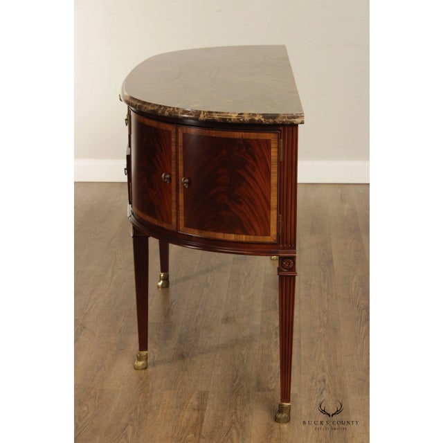 Councill Regency Style Marble Top Mahogany Sideboard Chairish