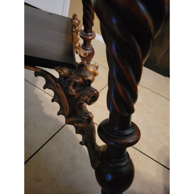 Late 19th Century 19th Century Merklen Brothers Mahogany Parlor Table. For Sale - Image 5 of 6