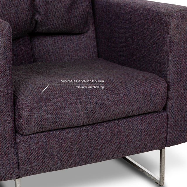 Purple Fabric Club Chair from Brühl For Sale - Image 8 of 13
