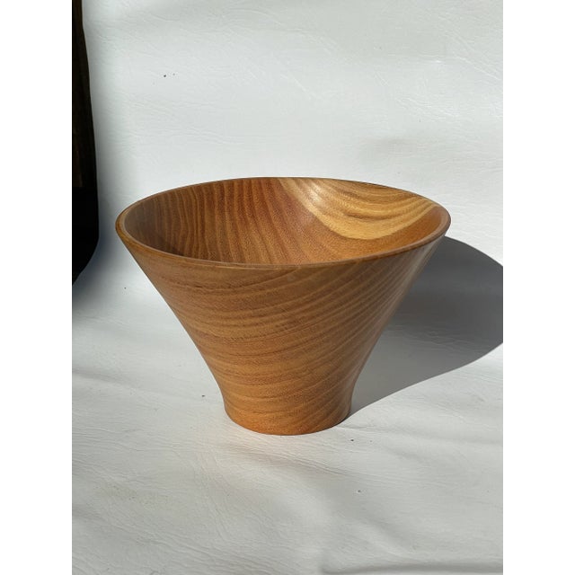 Marian McDavid Hand Carved Wood Bowl For Sale - Image 11 of 11