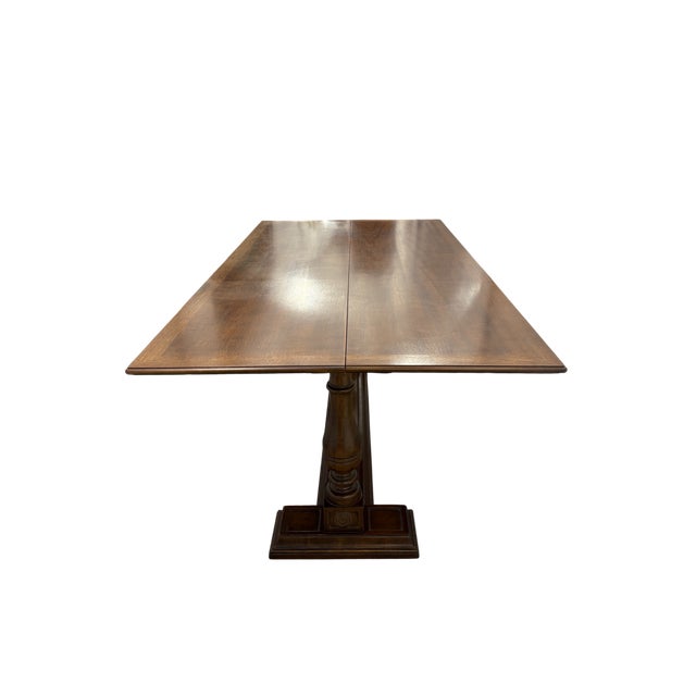 Mid 20th Century Mid 20th Century Henredon Fliptop Console Dining Table For Sale - Image 5 of 18