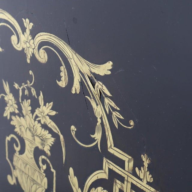 Antique French Louis XVI Style Ebonized & Gilt Bookcase With Ormolu Mounts For Sale - Image 10 of 13