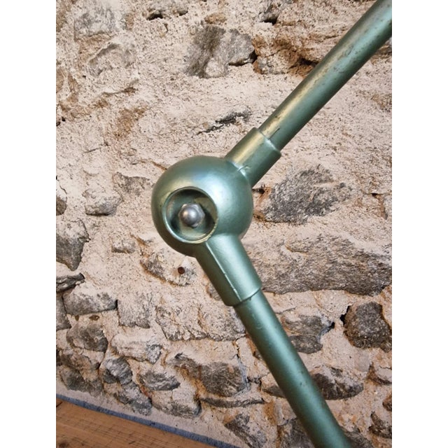1960s Vintage French Industrial Lamp in Green by Jean-Louis Domecq for Jieldé, 1960s For Sale - Image 5 of 18