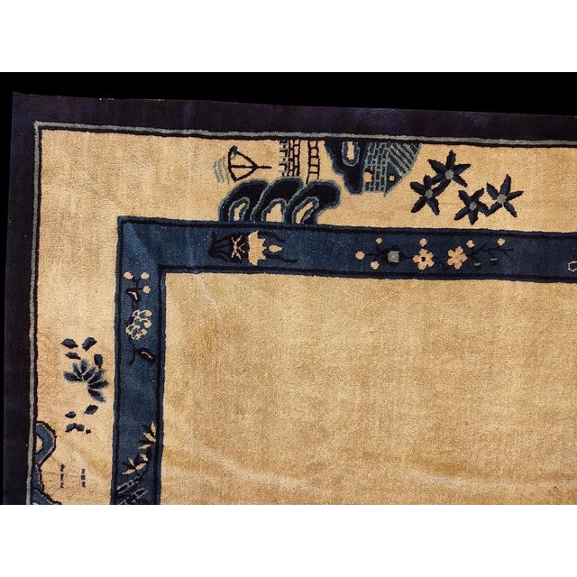 1920s Early 20th Century Chinese Peking Carpet For Sale - Image 5 of 9