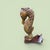 Vintage Seahorse Table With Beveled Glass For Sale - Image 4 of 4