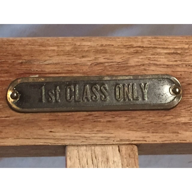 Vintage RMS Queen Elizabeth Cruise Line Deck Chair Chairish